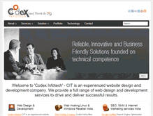 Tablet Screenshot of codexinfotech.com